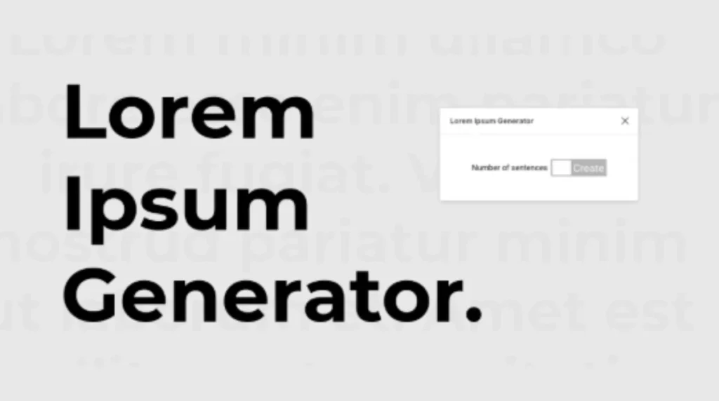 Lorem Ipsum Generator
